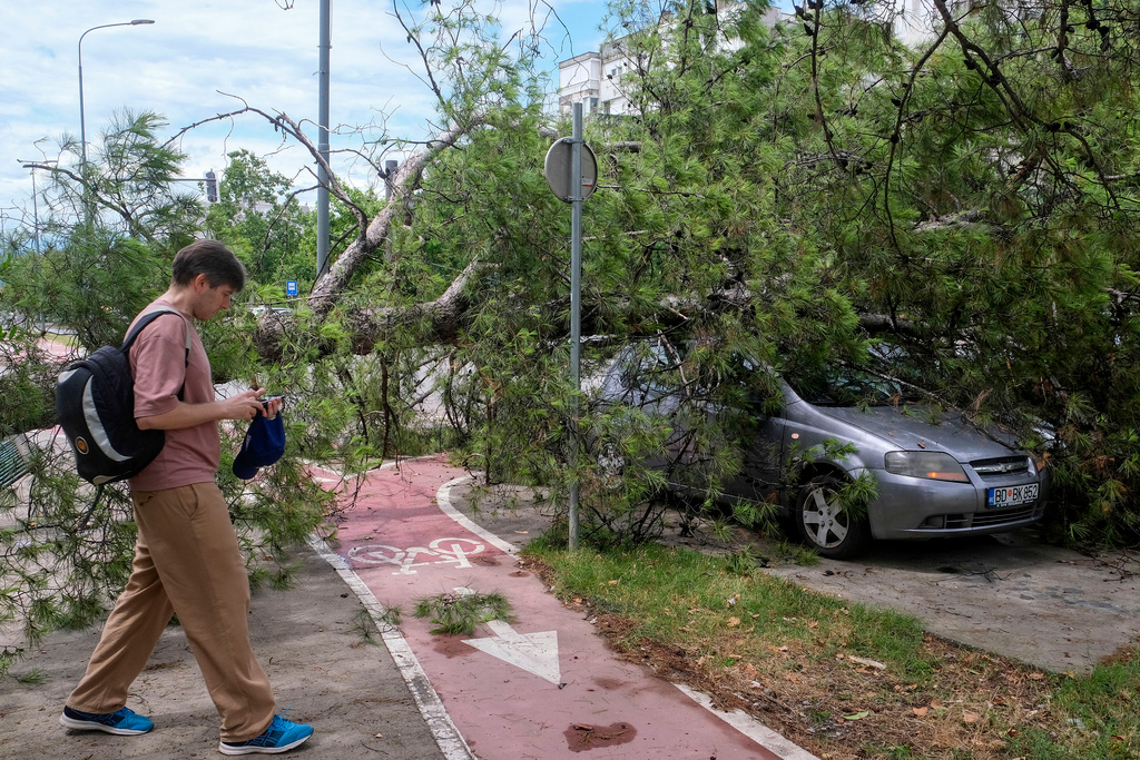 Two dead in severe storm in Montenegro