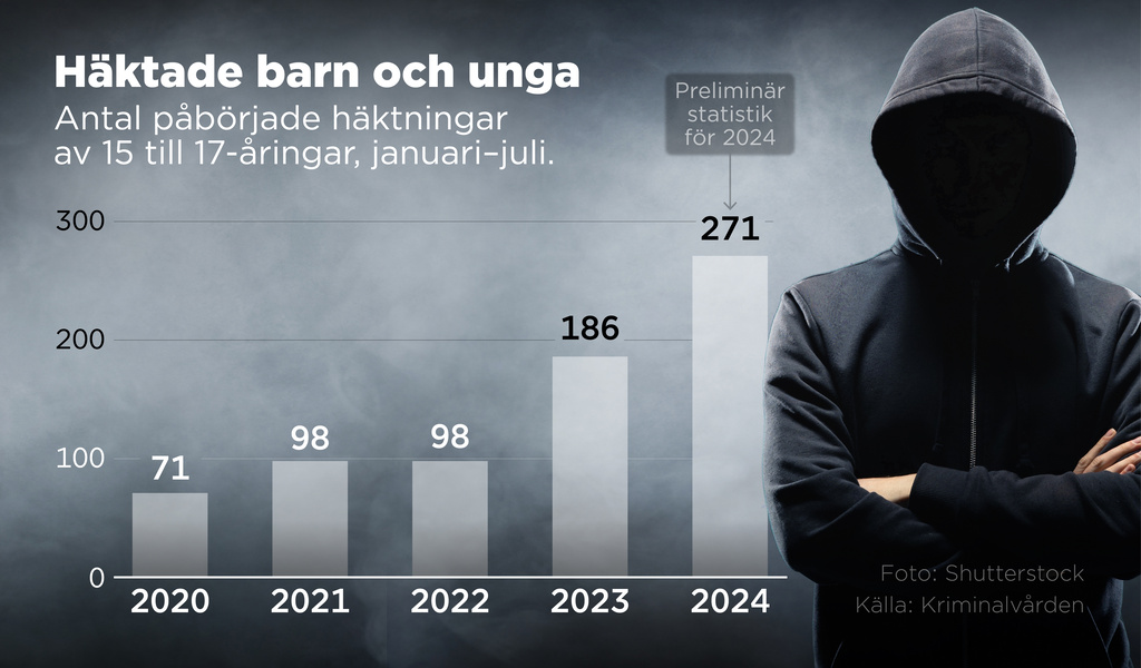 Record number of minors in Swedish detention centers