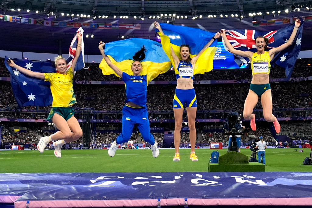 Ukrainian and Australian medal double in high jump final